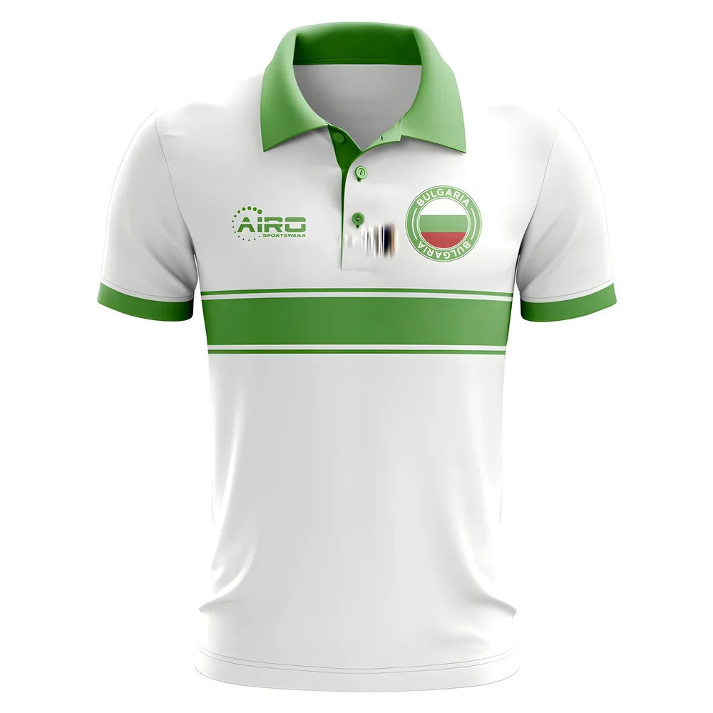Bulgaria Concept Stripe Polo Shirt (White)_1