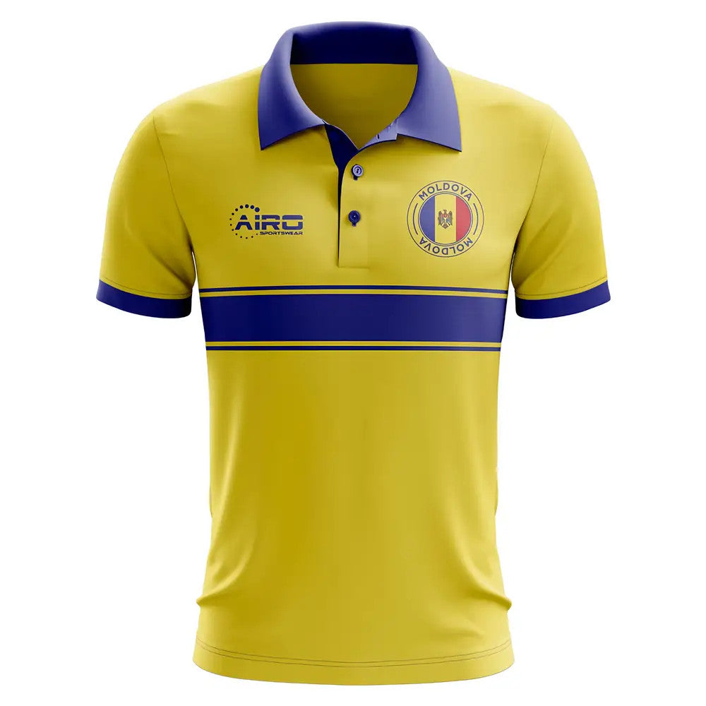 Moldova Concept Stripe Polo Shirt (Yellow)_1