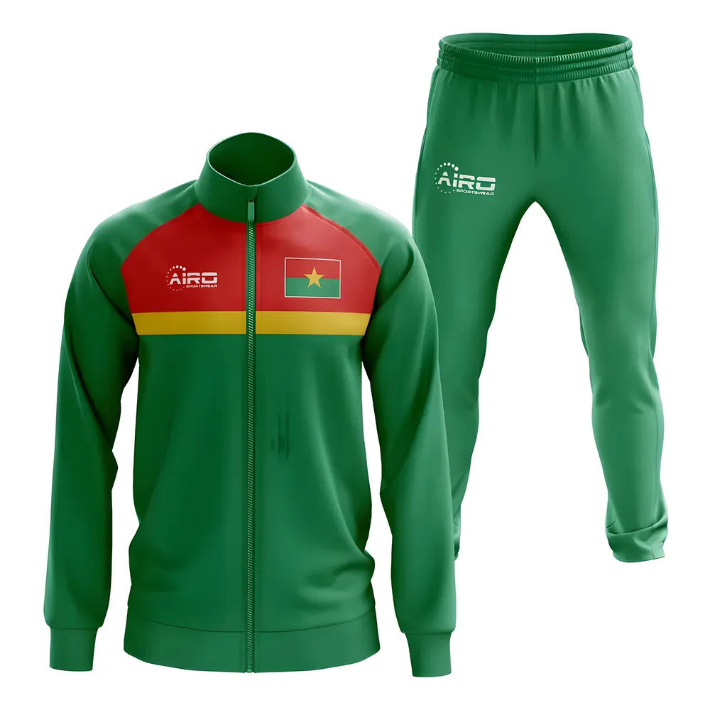 Burkino Faso Concept Football Tracksuit (Green)_1