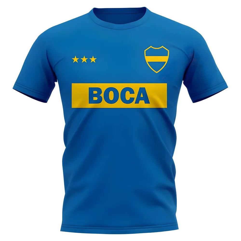 Boca Juniors Vintage Football T-Shirt (Blue)_1