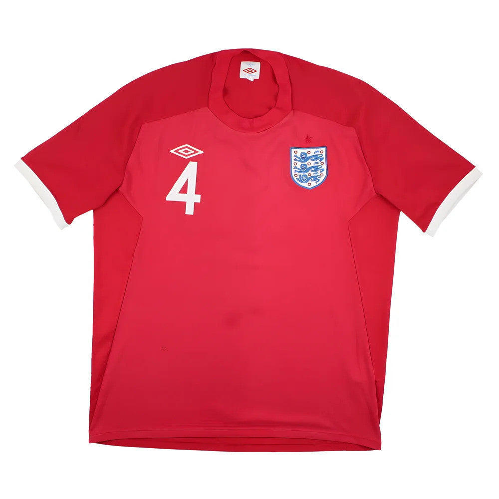 England 2010-11 Away Shirt (XL) Gerrard #4 (Good)_1