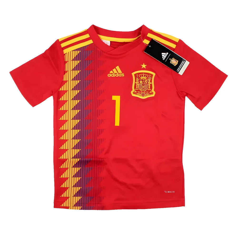Spain 2018-20 Home Shirt (XSB) Casillas #1 (Mint)_1