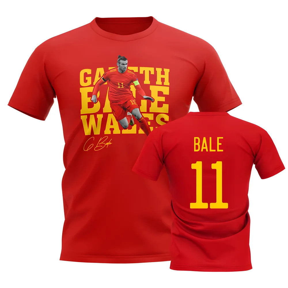 Gareth Bale Wales Player Tee (Red)_1