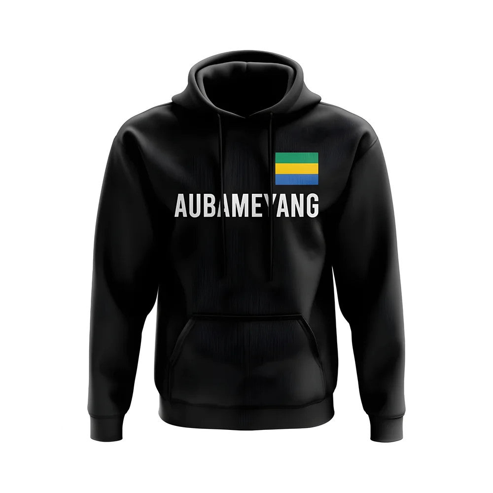 Pierre-Emerick Aubameyang Gabon Name Hoody (Black)_1