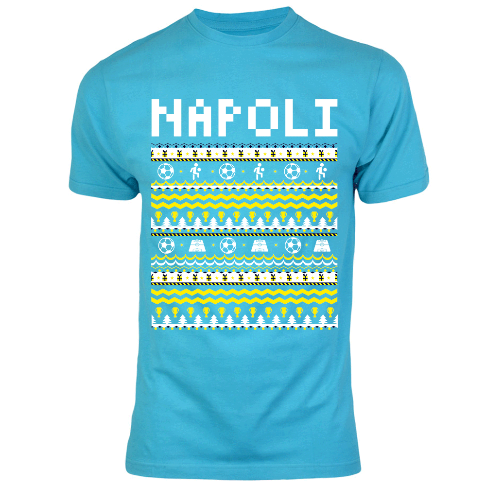 Napoli Christmas T-Shirt (Sky Blue) - Kids_1
