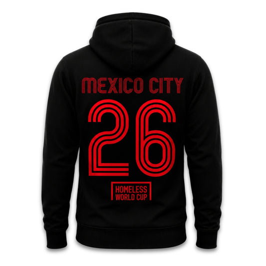 Homeless World Cup Mexico 26 Statement Black Hoodie