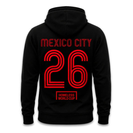 Homeless World Cup Mexico 26 Statement Black Hoodie