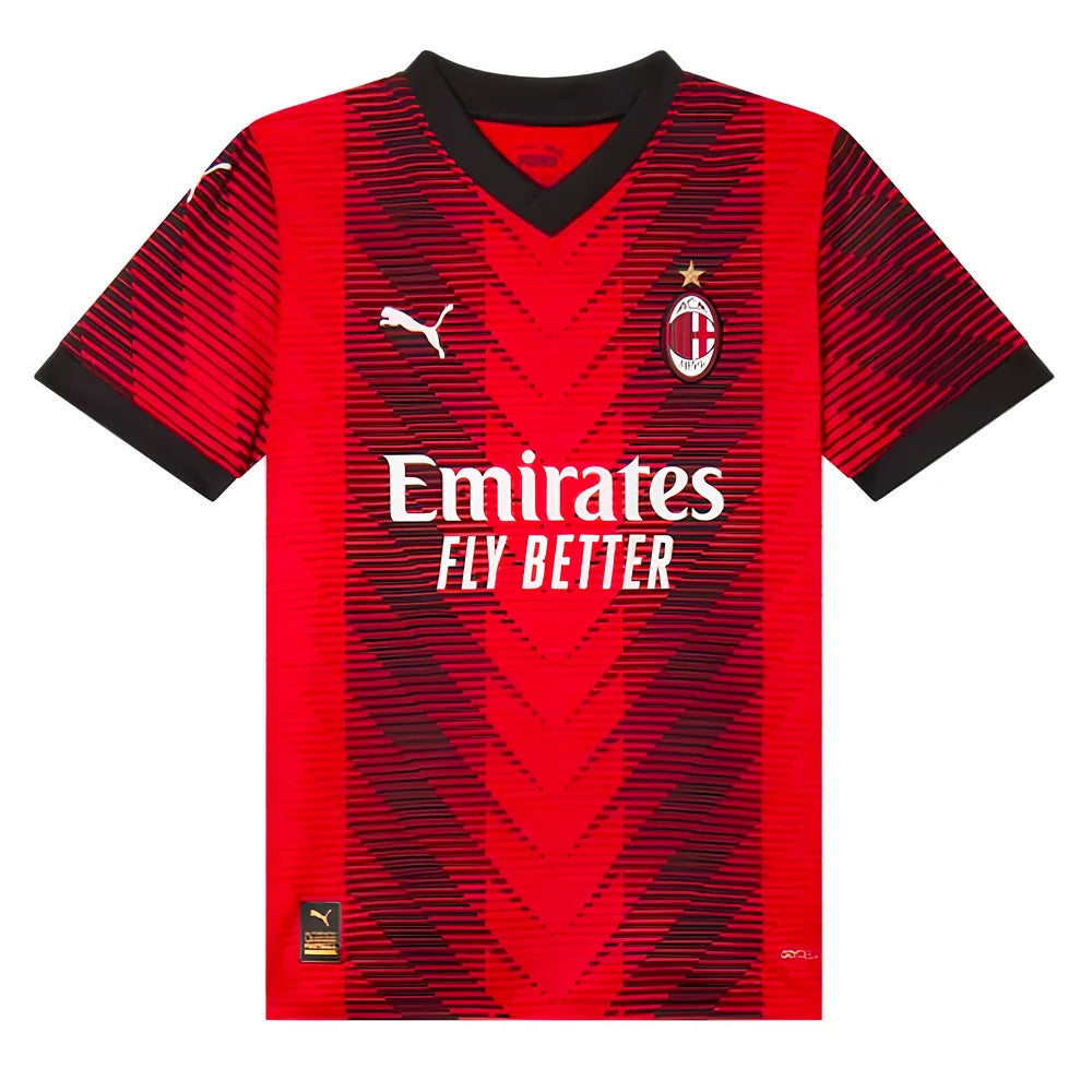 2023-2024 AC Milan Home Shirt (Kids) (Rafa Leao 10)_4