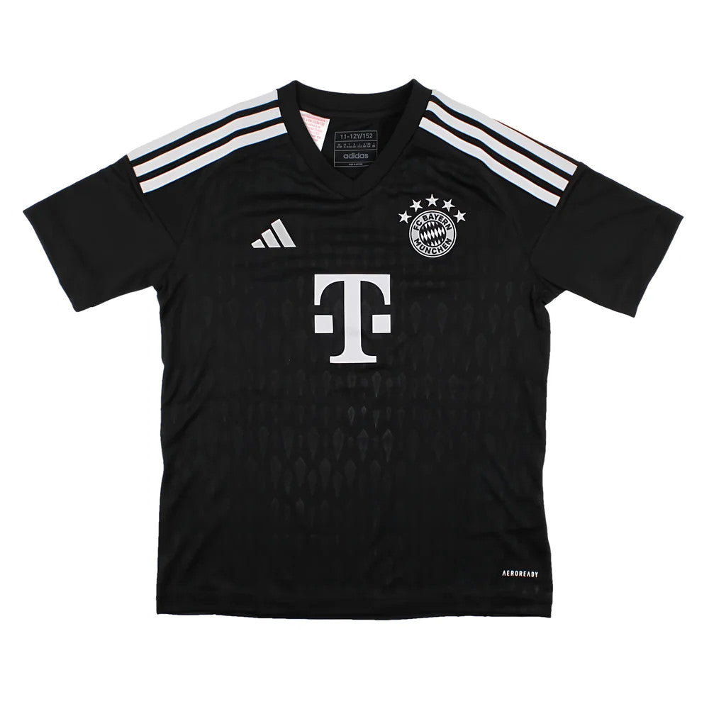2023-2024 Bayern Munich Goalkeeper Shirt (Black) - Kids (NEUER 1)_4