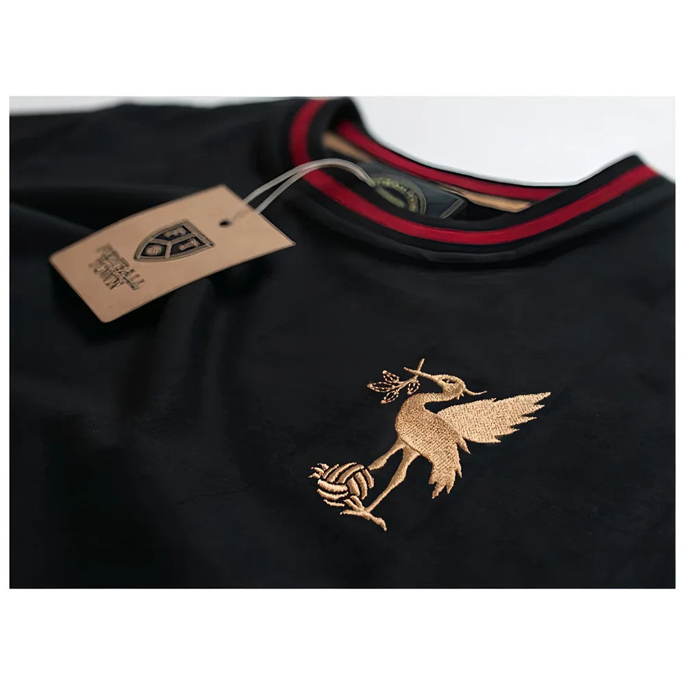 Liverpool The Bird Black Retro Football Shirt_1