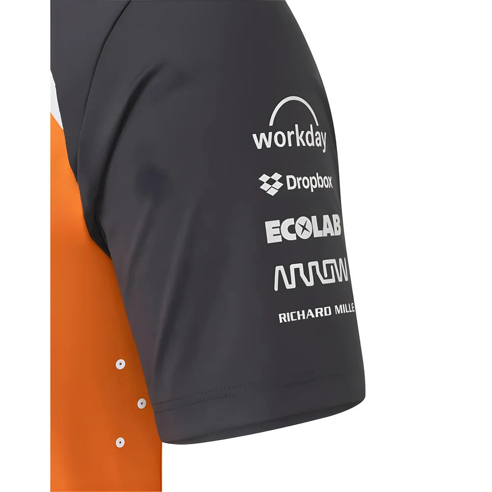 2025 McLaren F1 Team Polo Shirt Oscar Piastri (Autumn Glory/Phantom)_3