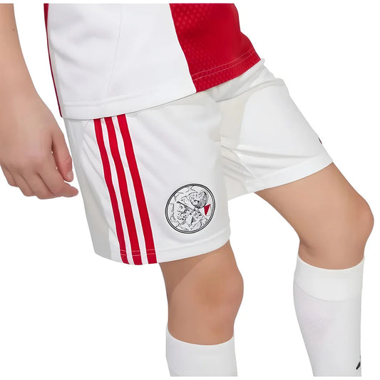 2025-2026 Ajax Home Shorts (White) - Kids_1