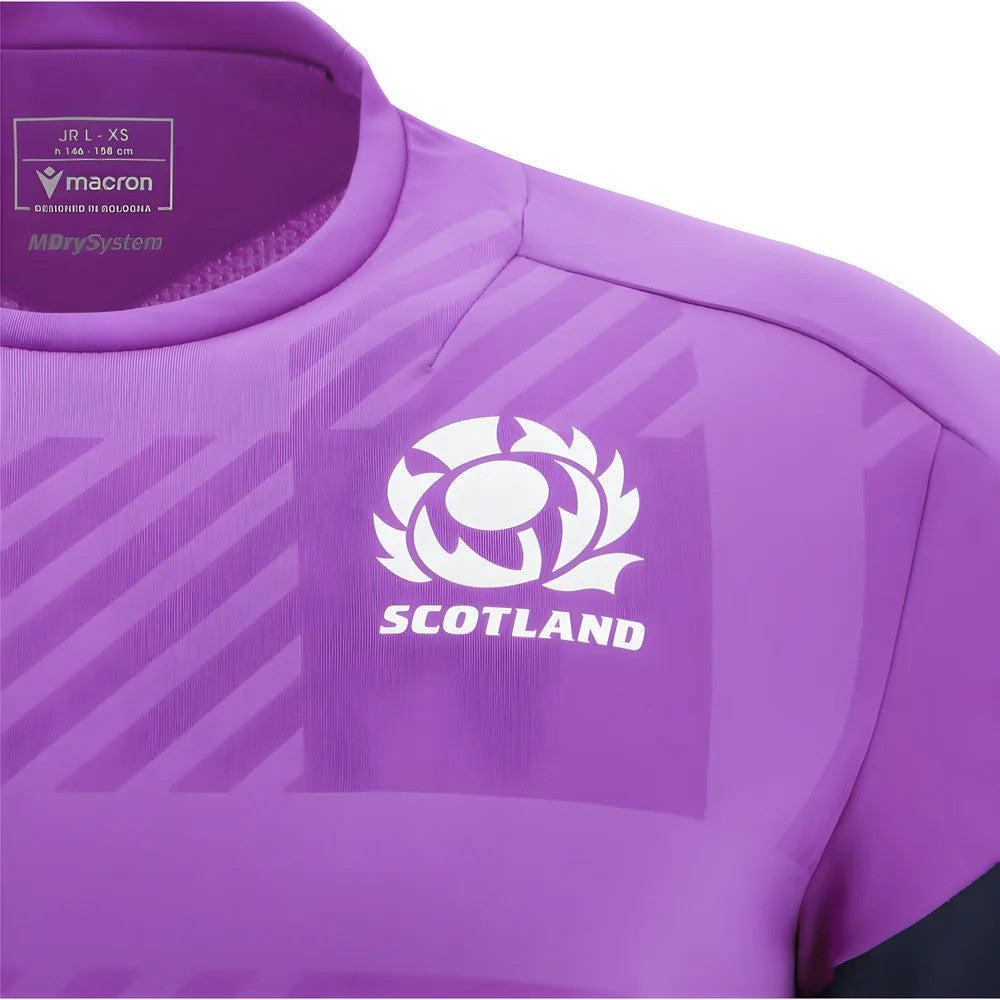 2025-2026 Scotland Rugby Training Poly Shirt (Purple) - Kids_2