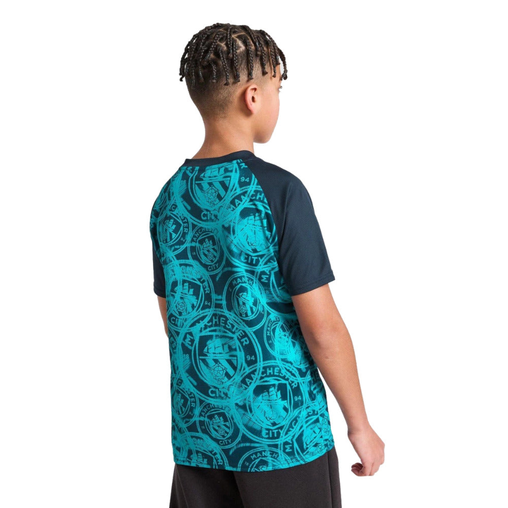 2025-2026 Man City Warm Up Jersey (Deep Navy) - Kids_1