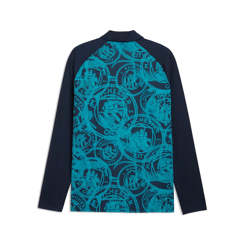 2026 Man City Warm Up 1/4 Zip Top (Deep Navy)_3
