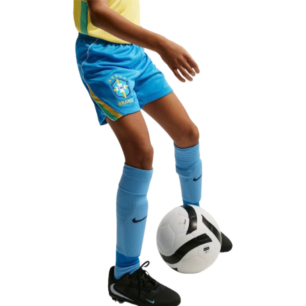 2026-2027 Brazil Home Shorts (Blue) - Kids_2
