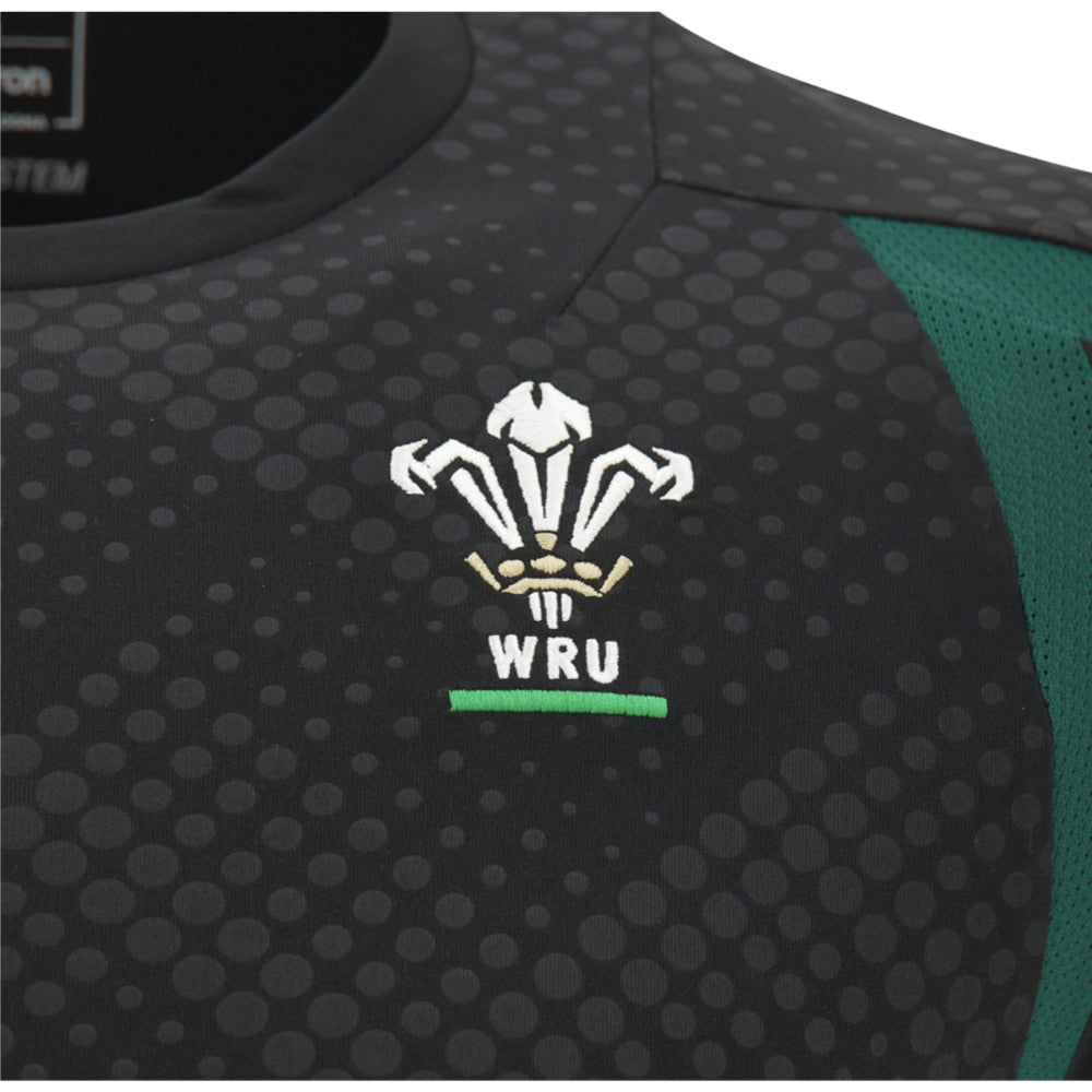 2026-2027 Wales WRU Rugby Player Training Shirt (Black) - Kids_2