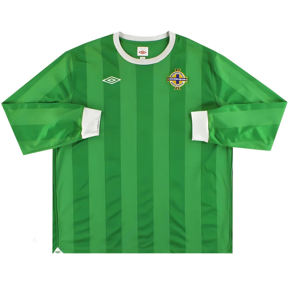 Northern Ireland 2010-12 Long Sleeve Home Shirt ((Good) XL)_1