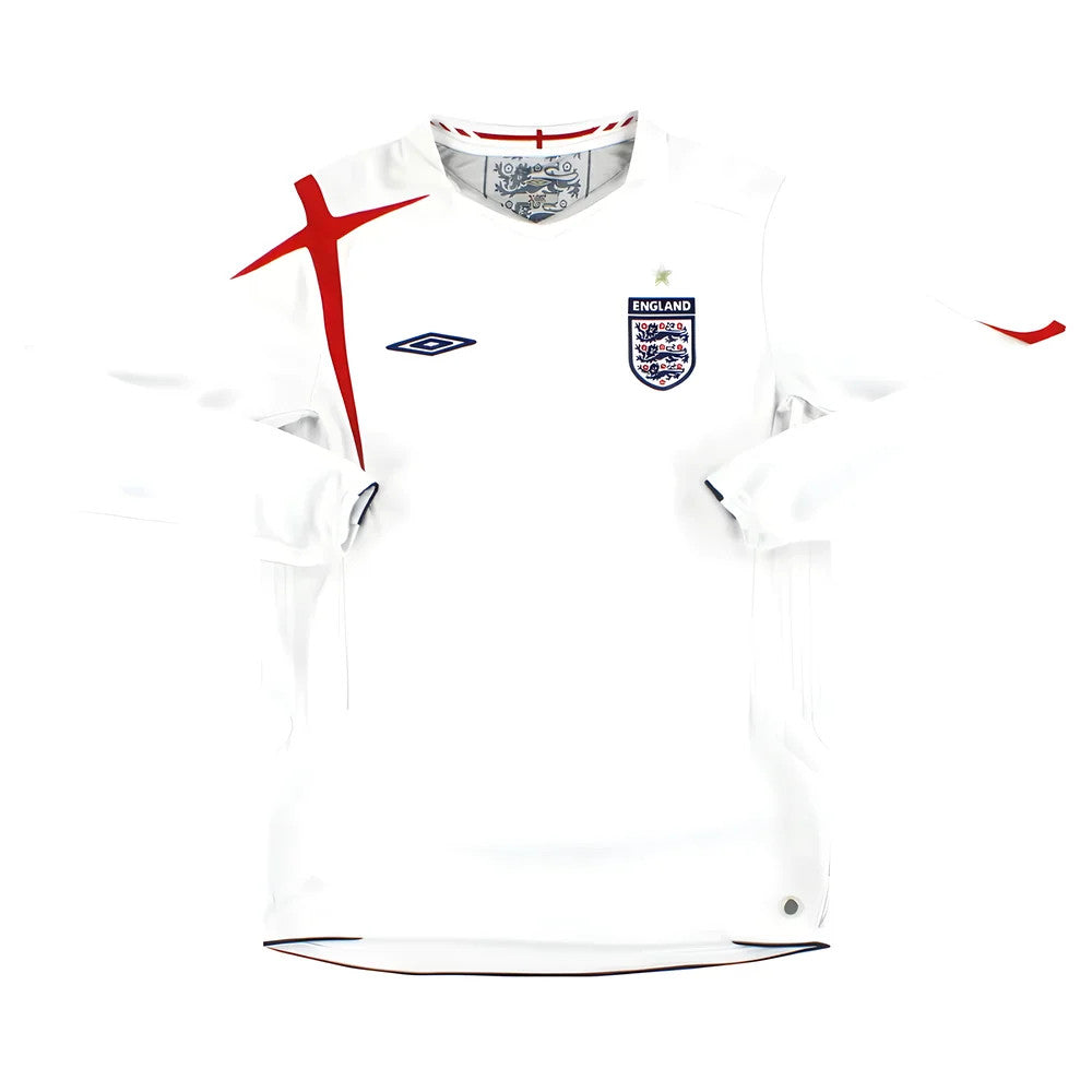 England 2005-07 Home Long Sleeve Shirt (XL) (Very Good)_1