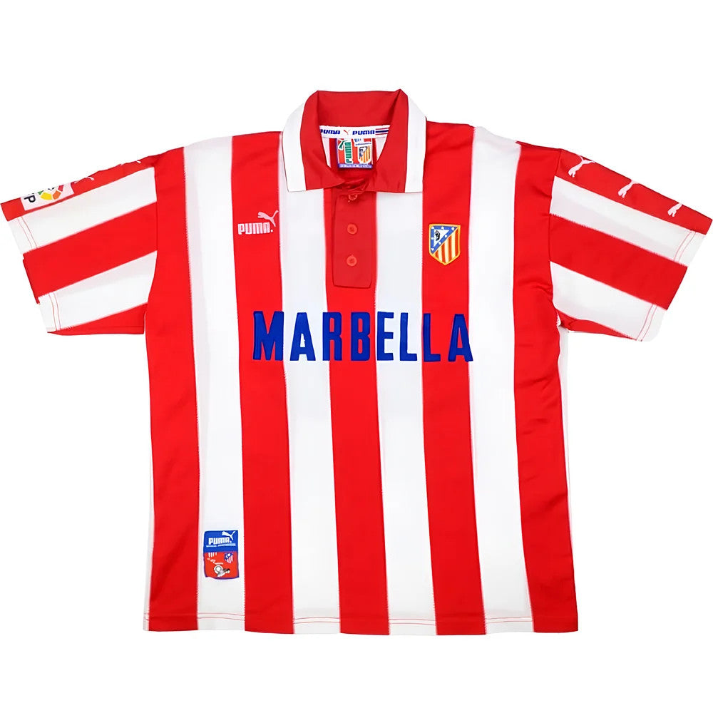 Atletico Madrid 1997-1998 Home Shirt (M) (Excellent)_1