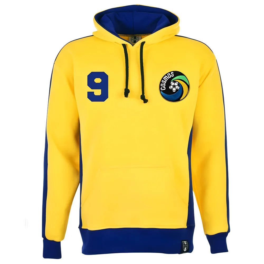 New York Cosmos Number 9 Retro Hoodie_1