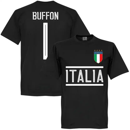 Italy Buffon 1 KIDS Team T-Shirt - Black_1