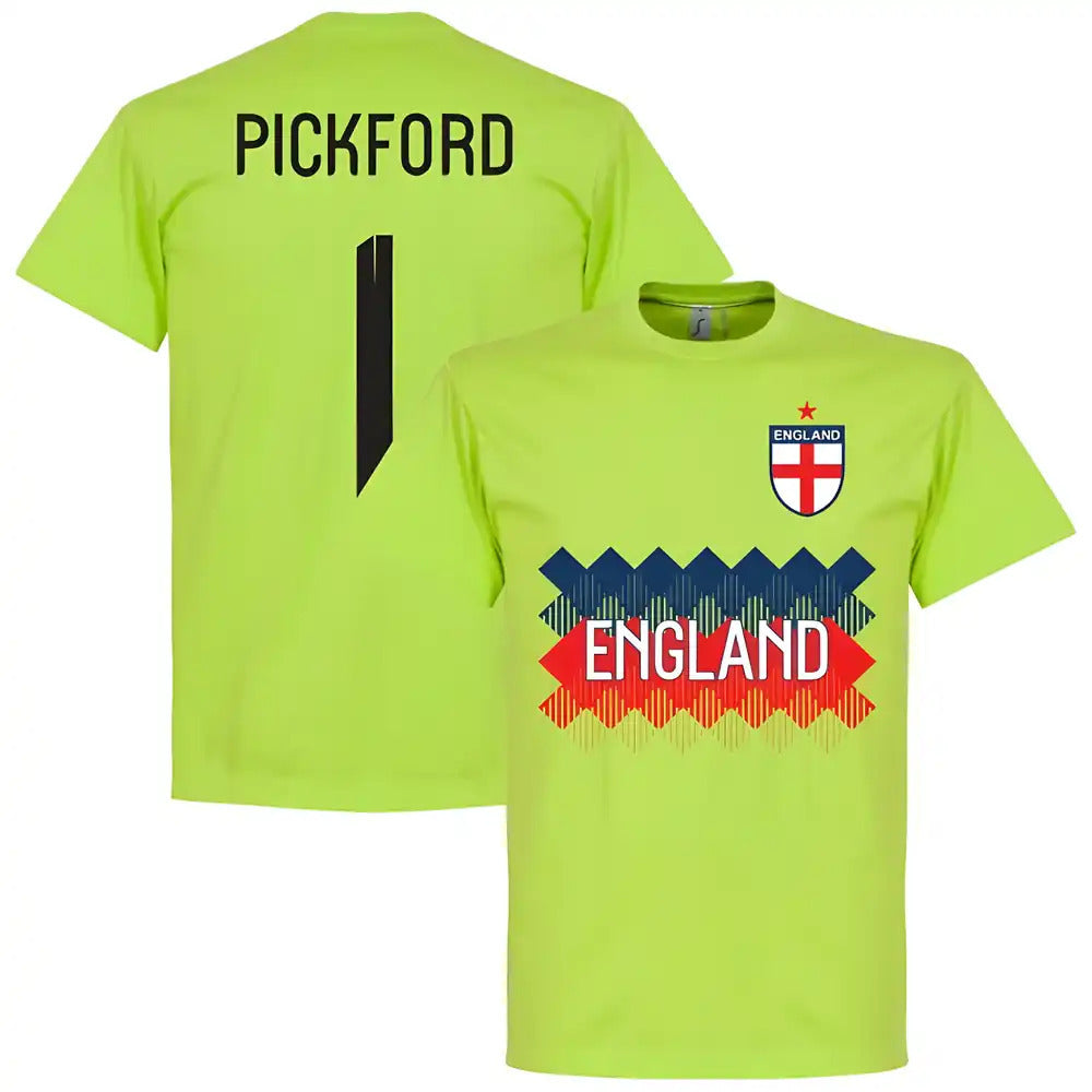 England Pickford 1 Team T-Shirt - Apple Green_1