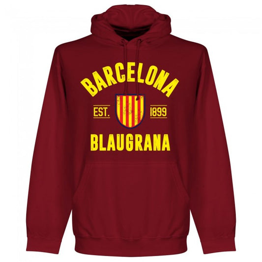 Barcelona Established Kids Hoodie - Maroon_1