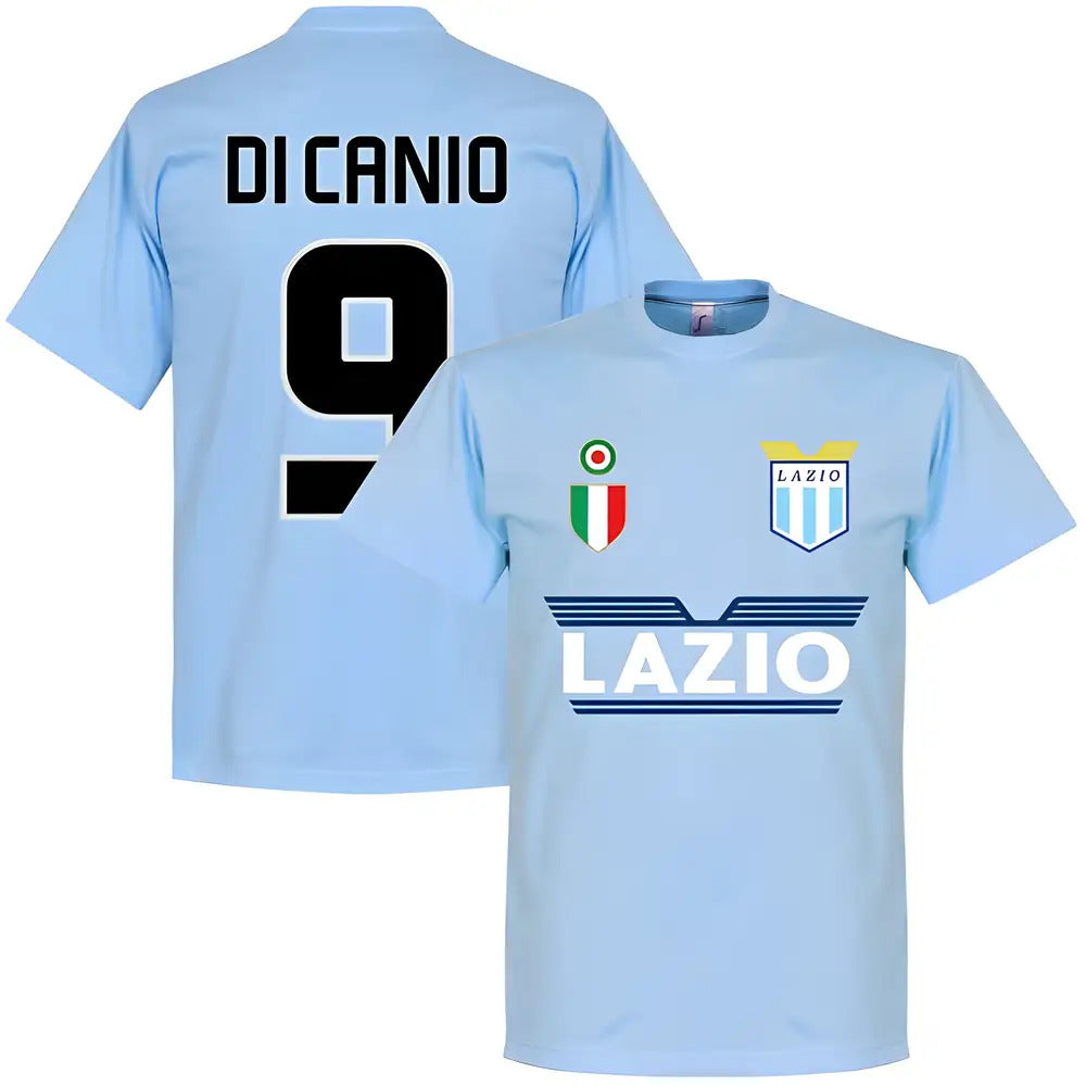 Lazio Di Canio 9 Team T-Shirt - Sky_0