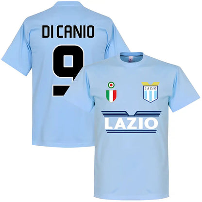 Lazio Di Canio 9 Team T-Shirt - Sky_0