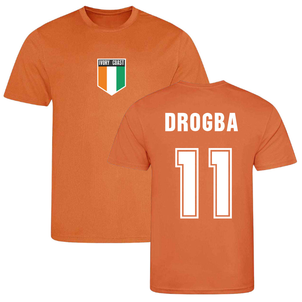 Drogba Ivory Coast Training Jersey (Orange)_0