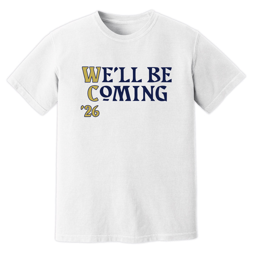 We\'ll Be Coming World Cup Scotland T-Shirt (White)_0