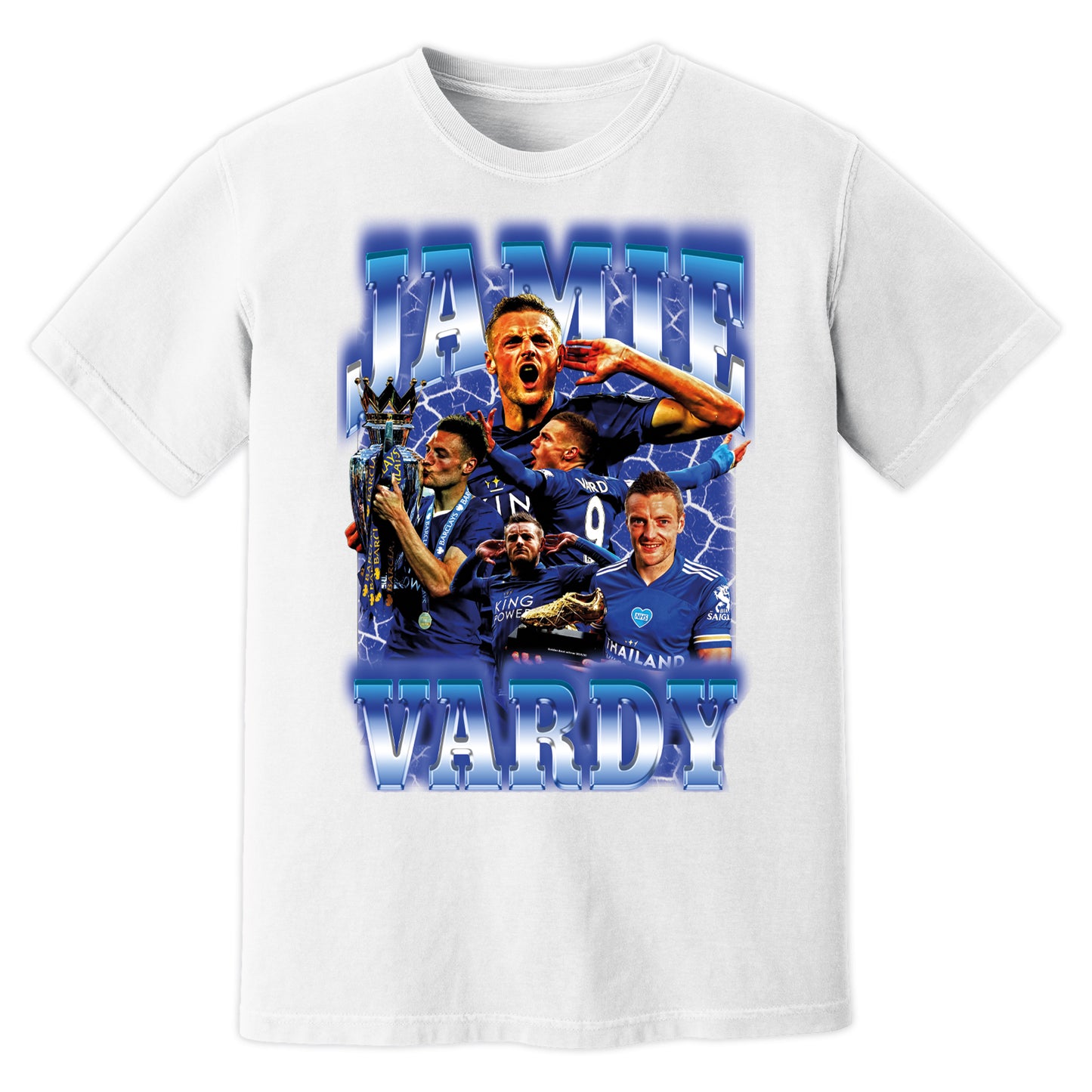 Jamie Vardy Bootleg T-Shirt (White)_0