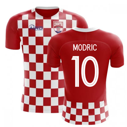 2025-2026 Croatia Flag Concept Football Shirt (Modric 10) - Kids_3