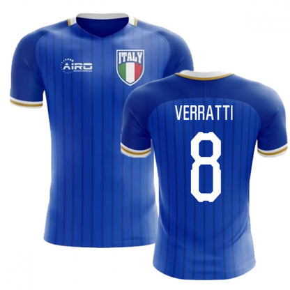 2025-2026 Italy Home Concept Football Shirt (Verratti 8) - Kids_3