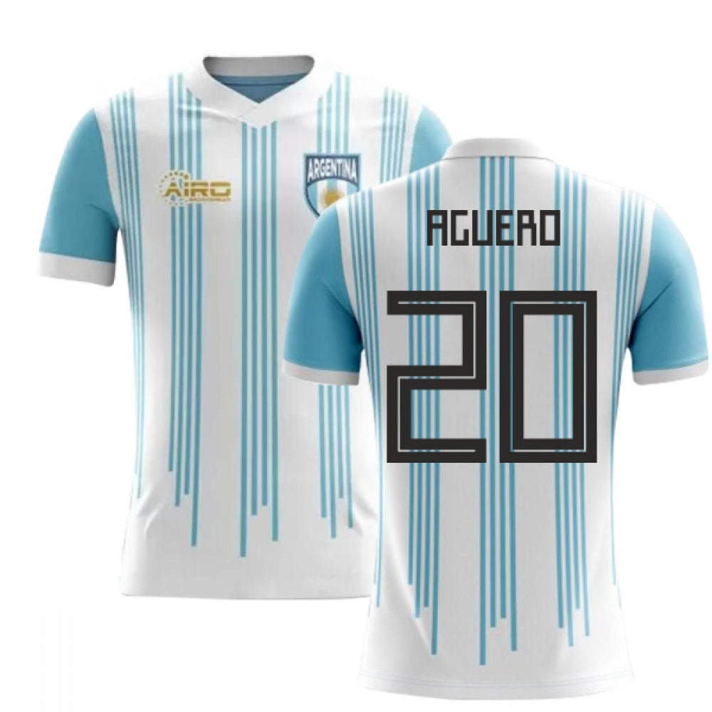 2025-2026 Argentina Home Concept Football Shirt (Aguero 20) - Kids_3