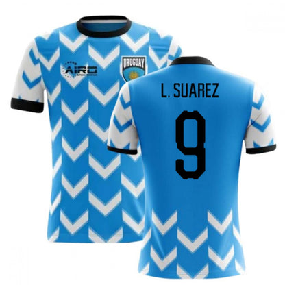 2025-2026 Uruguay Home Concept Football Shirt (L. Suarez 9) - Kids_3