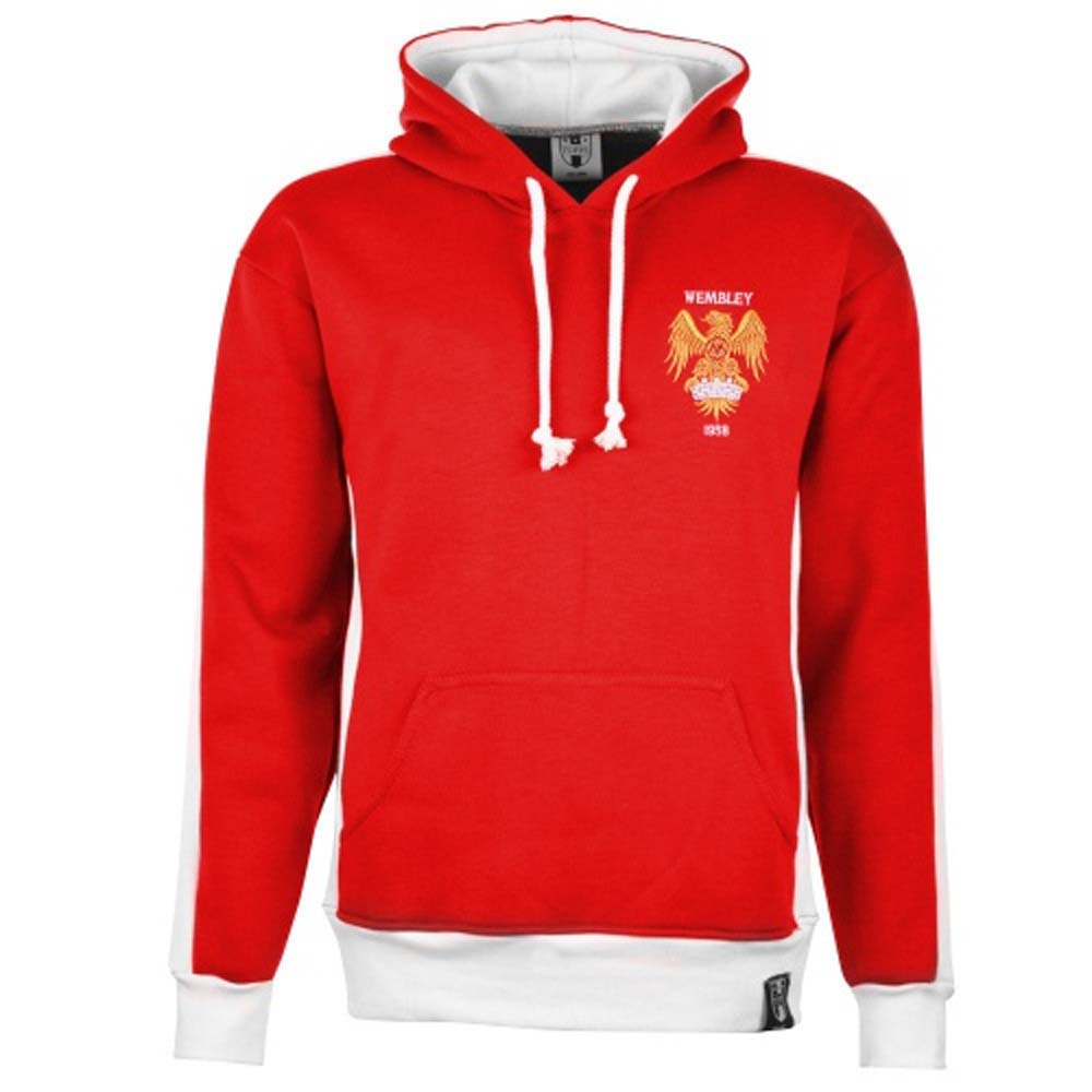Manchester Reds 1970s Style Retro Hoodie_1