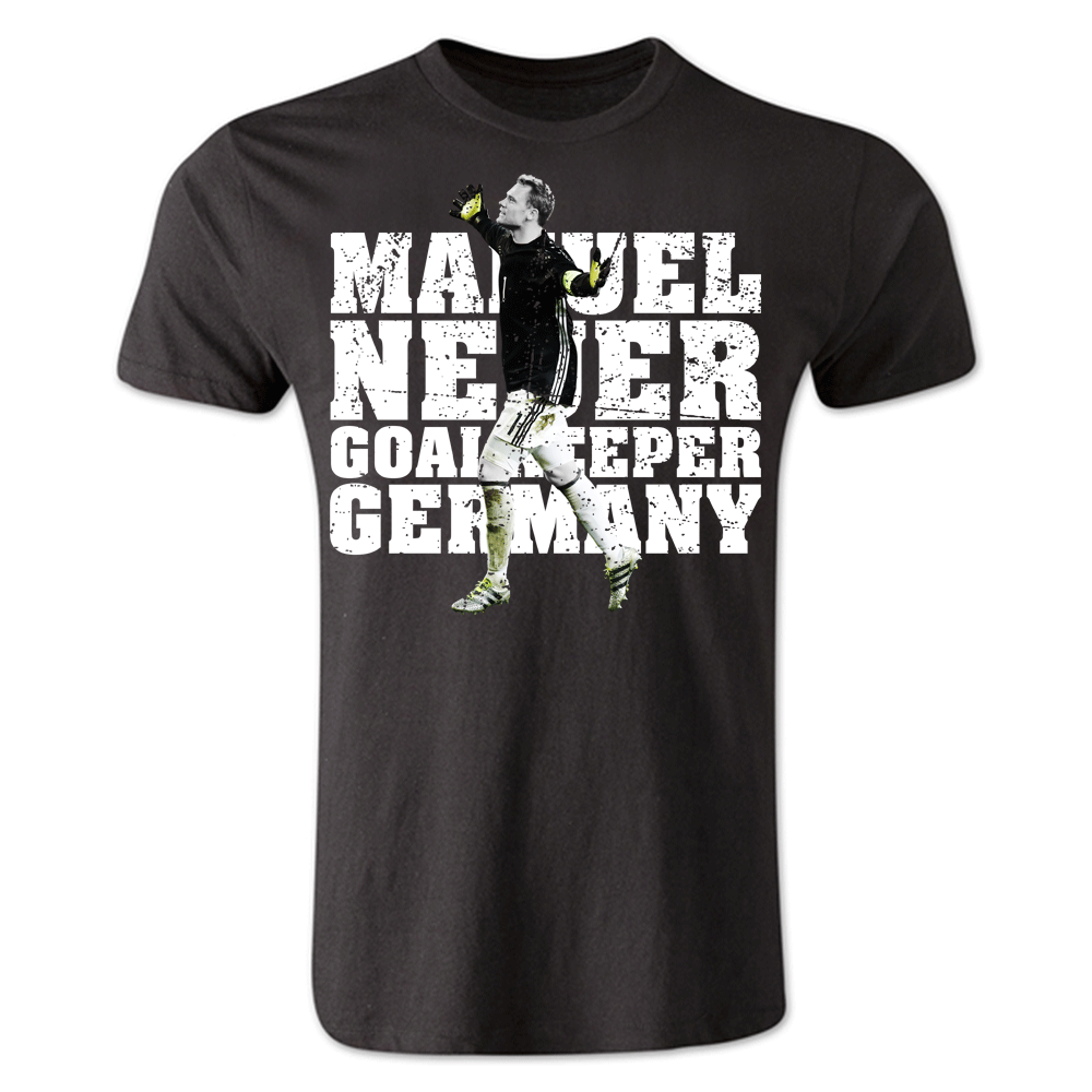 Manuel Neuer Germany Player T-Shirt (Black) - Kids_1