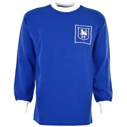 Preston North End 60's Away Royal Retro Football Shirt_0