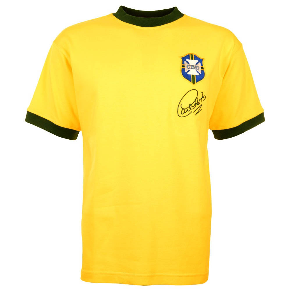 Brazil 1970 World Cup Carlos Alberto Retro Football Shirt_3