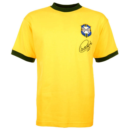 Brazil 1970 World Cup Carlos Alberto Retro Football Shirt_3