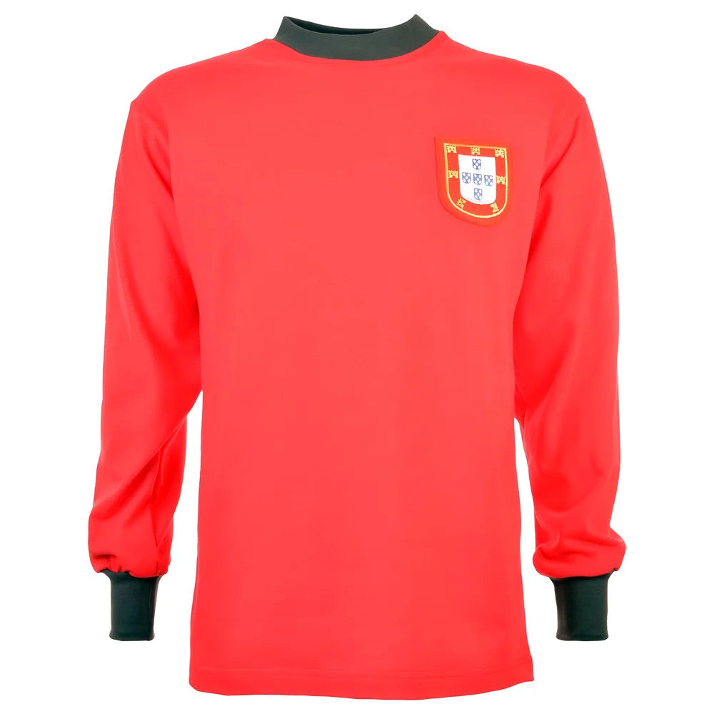 Portugal 1966 World Cup Eusebio 13 Retro Football Shirt_1
