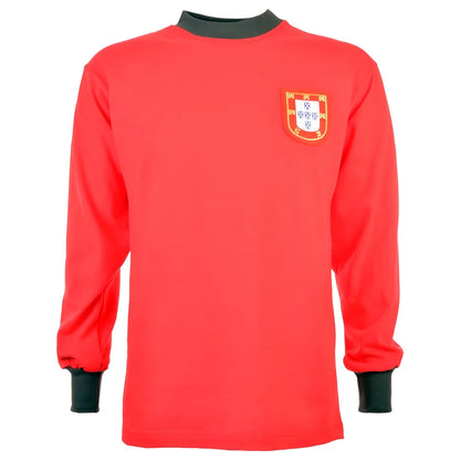 Portugal 1966 World Cup Eusebio 13 Retro Football Shirt_1