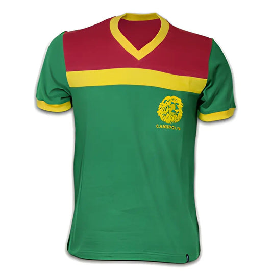 Cameroon 1989 Short Sleeve Retro Shirt 100% cotton_1