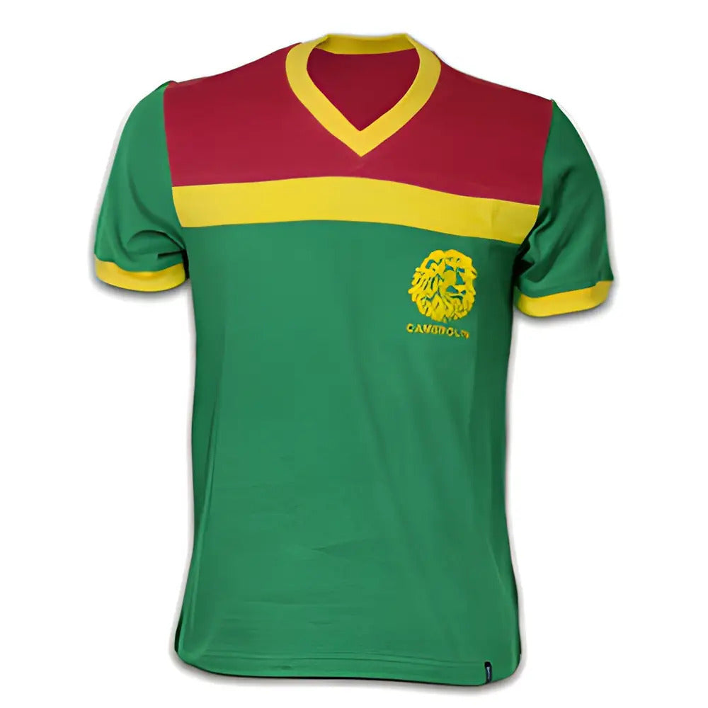 Cameroon 1989 Short Sleeve Retro Shirt 100% cotton_1