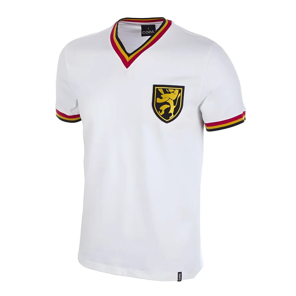 Belgium Away 1970's Short Sleeve Retro Football Shirt_1