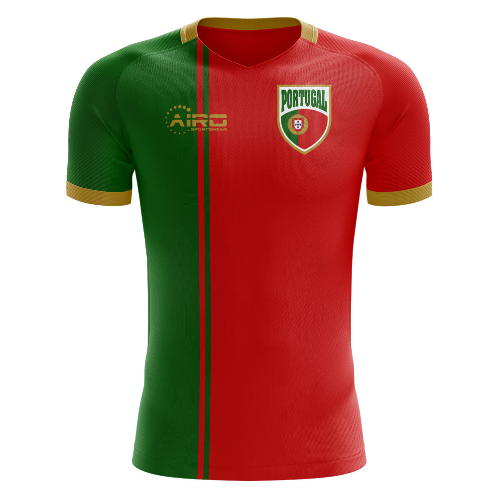 2025-2026 Portugal Flag Home Concept Football Shirt - Little Boys_1