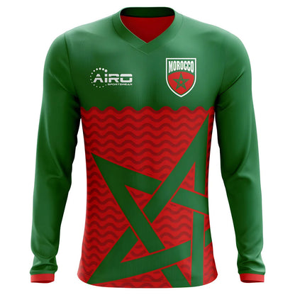 2025-2026 Morocco Long Sleeve Home Concept Football Shirt_1