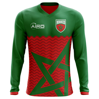 2025-2026 Morocco Long Sleeve Home Concept Football Shirt (Kids)_1